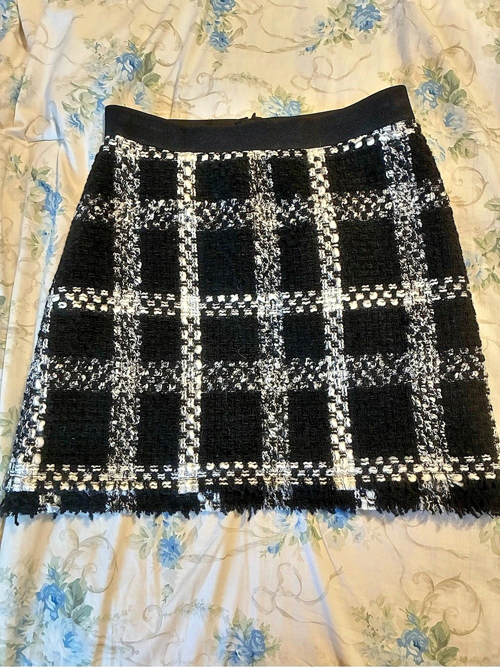 Yoana Baraschi Will Blend Plaid Fringe Mini Skirt Size Medium